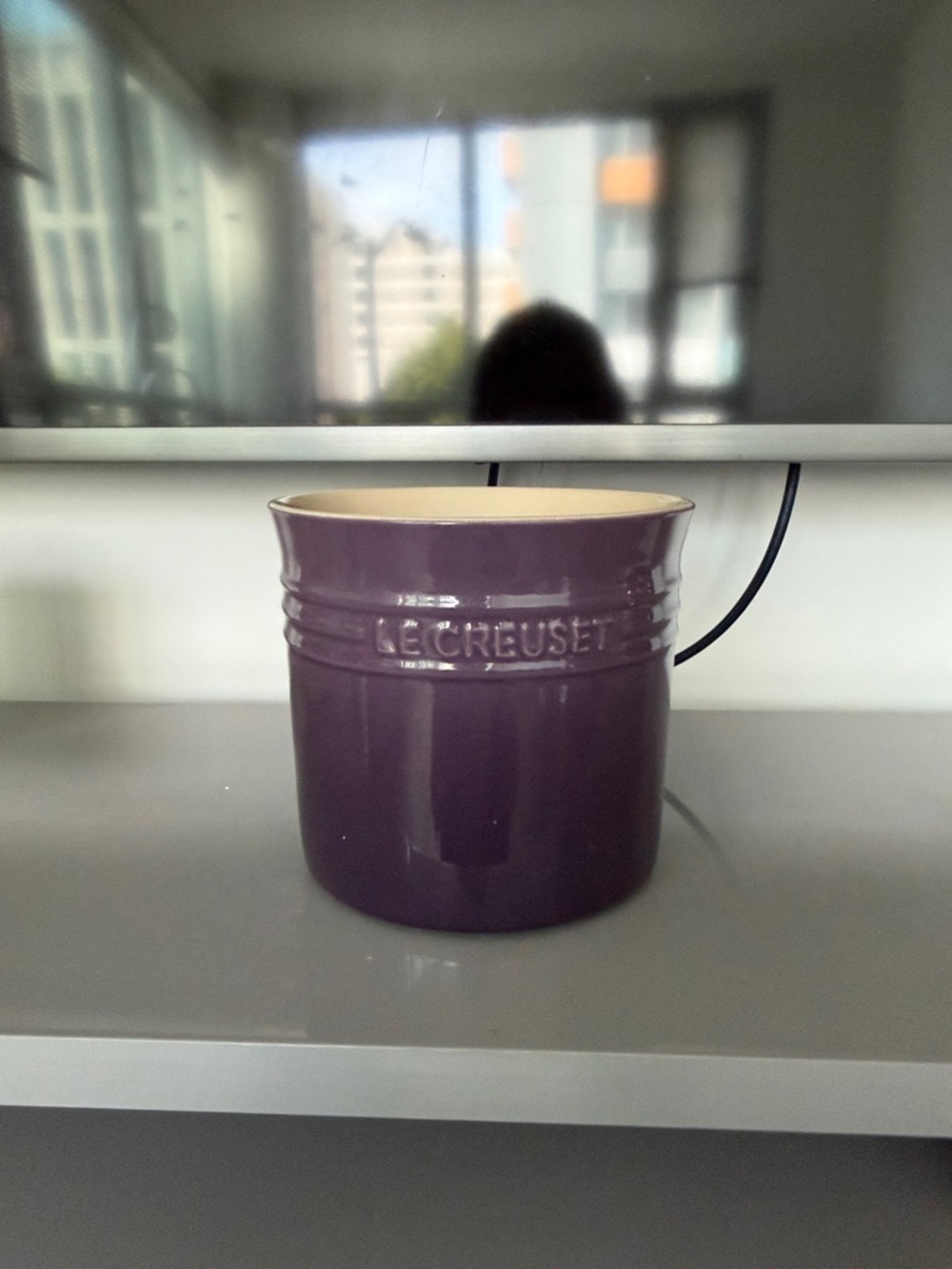 Le Creuset Stoneware Utensil Crock in CASSIS